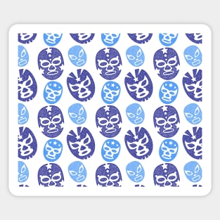 Luchador Mask Blue Sticker